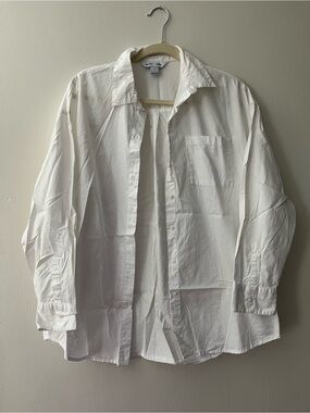 Old Navy White Boyfriend Shirt